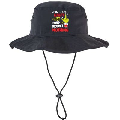 Funny On The List Of Naughty And I Regret Nothing Christmas Legacy Cool Fit Booney Bucket Hat