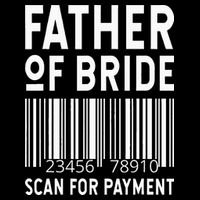 Father Of The Bride Scan For Wedding Marriage Bride Dad Womens Tank Top