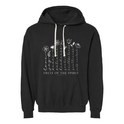 Fruit Of The Spirit Floral Garment-Dyed Fleece Hoodie