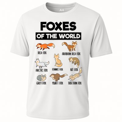Foxes Of The World Funny Fox Animals Educational Fox Lover Performance Shirt
