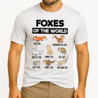 Foxes Of The World Funny Fox Animals Educational Fox Lover Cooling Performance Crew T-Shirt