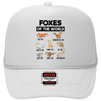 Foxes Of The World Funny Fox Animals Educational Fox Lover Trucker Hat