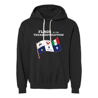 Flags Of The Texas Revolution History Garment-Dyed Fleece Hoodie