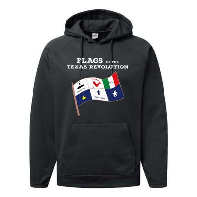 Flags Of The Texas Revolution History Performance Fleece Hoodie