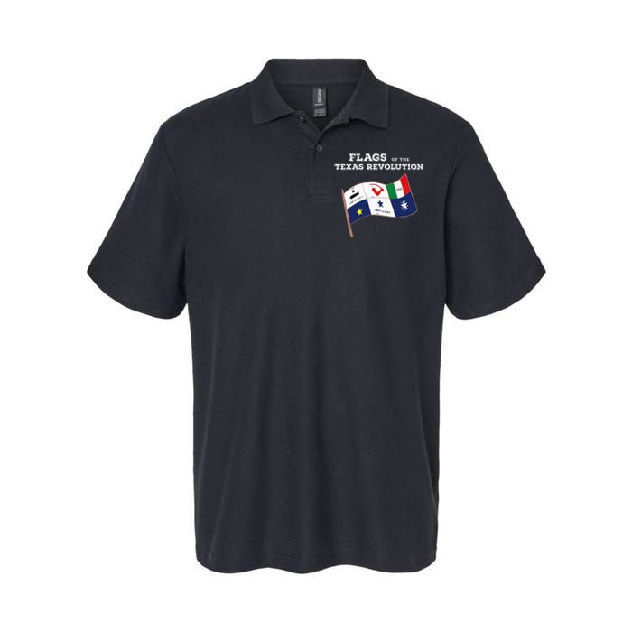 Flags Of The Texas Revolution History Softstyle Adult Sport Polo