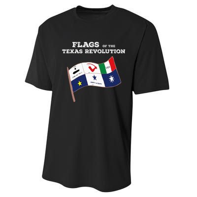 Flags Of The Texas Revolution History Performance Sprint T-Shirt