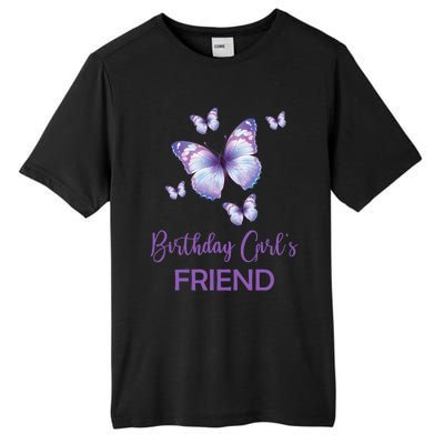 Friend Of The Birthday Butterfly Family 1st Birthday Meaningful Gift Tall Fusion ChromaSoft Performance T-Shirt