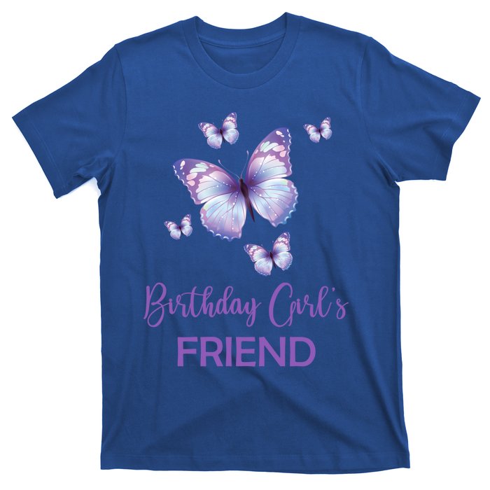 Friend Of The Birthday Butterfly Family 1st Birthday Meaningful Gift T-Shirt