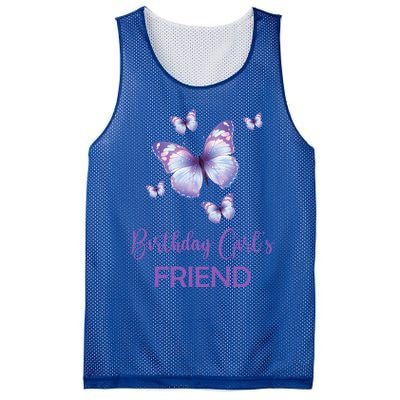 Friend Of The Birthday Butterfly Family 1st Birthday Meaningful Gift Mesh Reversible Basketball Jersey Tank