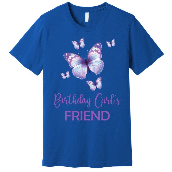 Friend Of The Birthday Butterfly Family 1st Birthday Meaningful Gift Premium T-Shirt