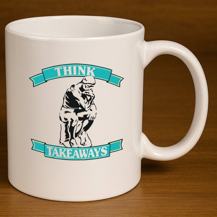 Foyesade Oluokun Think Take Aways 11oz C Handle Ceramic Mug