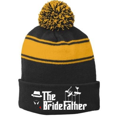 Father Of The Bride The Bridefather Stripe Pom Pom Beanie