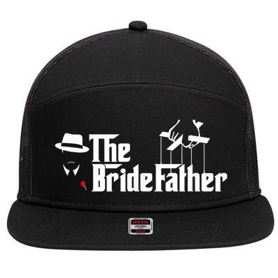 Father Of The Bride The Bridefather 7 Panel Mesh Trucker Snapback Hat