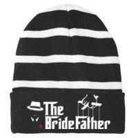 Father Of The Bride The Bridefather Striped Beanie with Solid Band