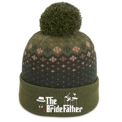 Father Of The Bride The Bridefather The Baniff Cuffed Pom Beanie