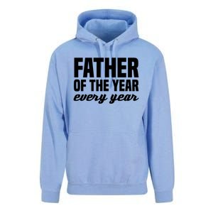 Father Of The Year Every Year Cool Gift Unisex Surf Hoodie