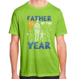 Father Of The Year Papa Dad Daddy Husband Poppa Stepdad Gift Adult ChromaSoft Performance T-Shirt