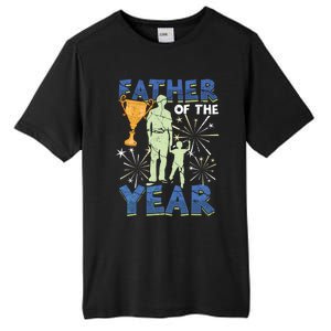 Father Of The Year Papa Dad Daddy Husband Poppa Stepdad Gift Tall Fusion ChromaSoft Performance T-Shirt