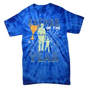 Father Of The Year Papa Dad Daddy Husband Poppa Stepdad Gift Tie-Dye T-Shirt