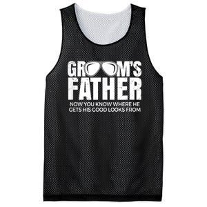 Father Of The Groom Mesh Reversible Basketball Jersey Tank