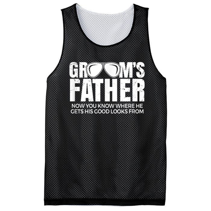 Father Of The Groom Mesh Reversible Basketball Jersey Tank