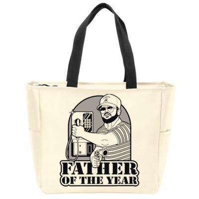 Father Of The Year Gary Plauche Fathers Day Vintage Zip Tote Bag