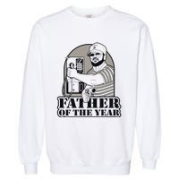 Father Of The Year Gary Plauche Fathers Day Vintage Garment-Dyed Sweatshirt