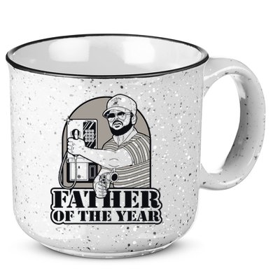Father Of The Year Gary Plauche Fathers Day Vintage 15oz Campfire Ceramic Mug