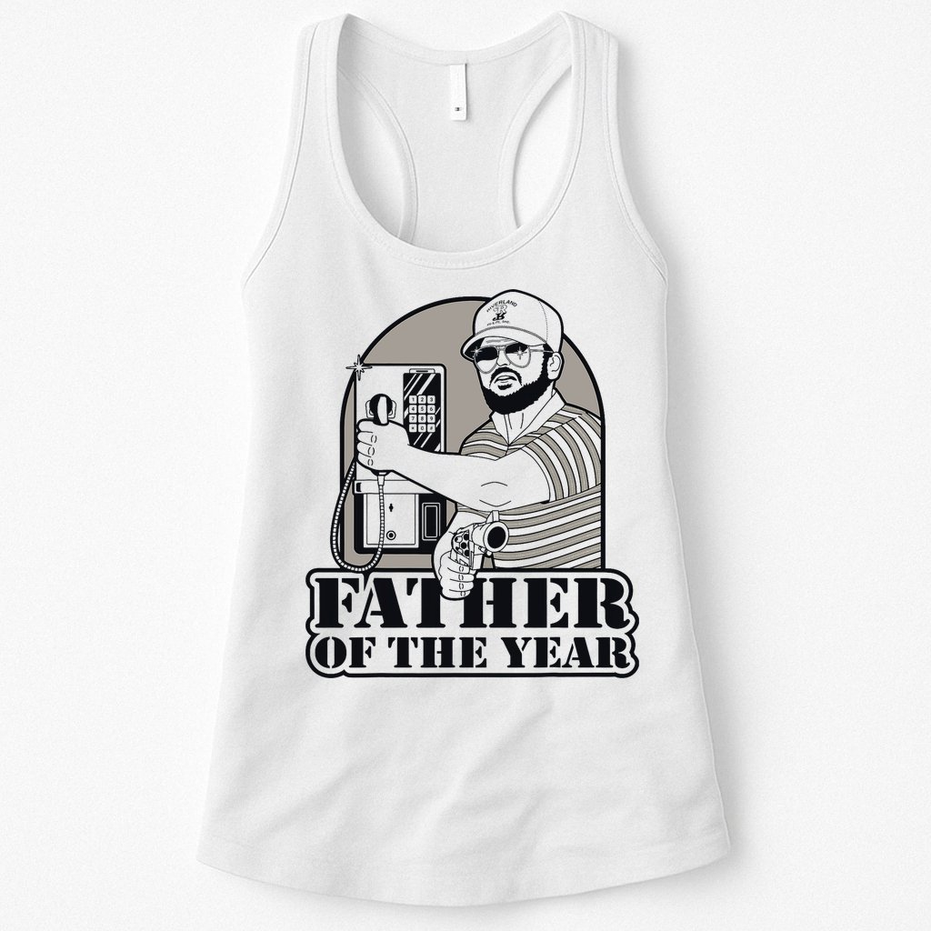 Father Of The Year Gary Plauche Fathers Day Vintage Womens Tank Top