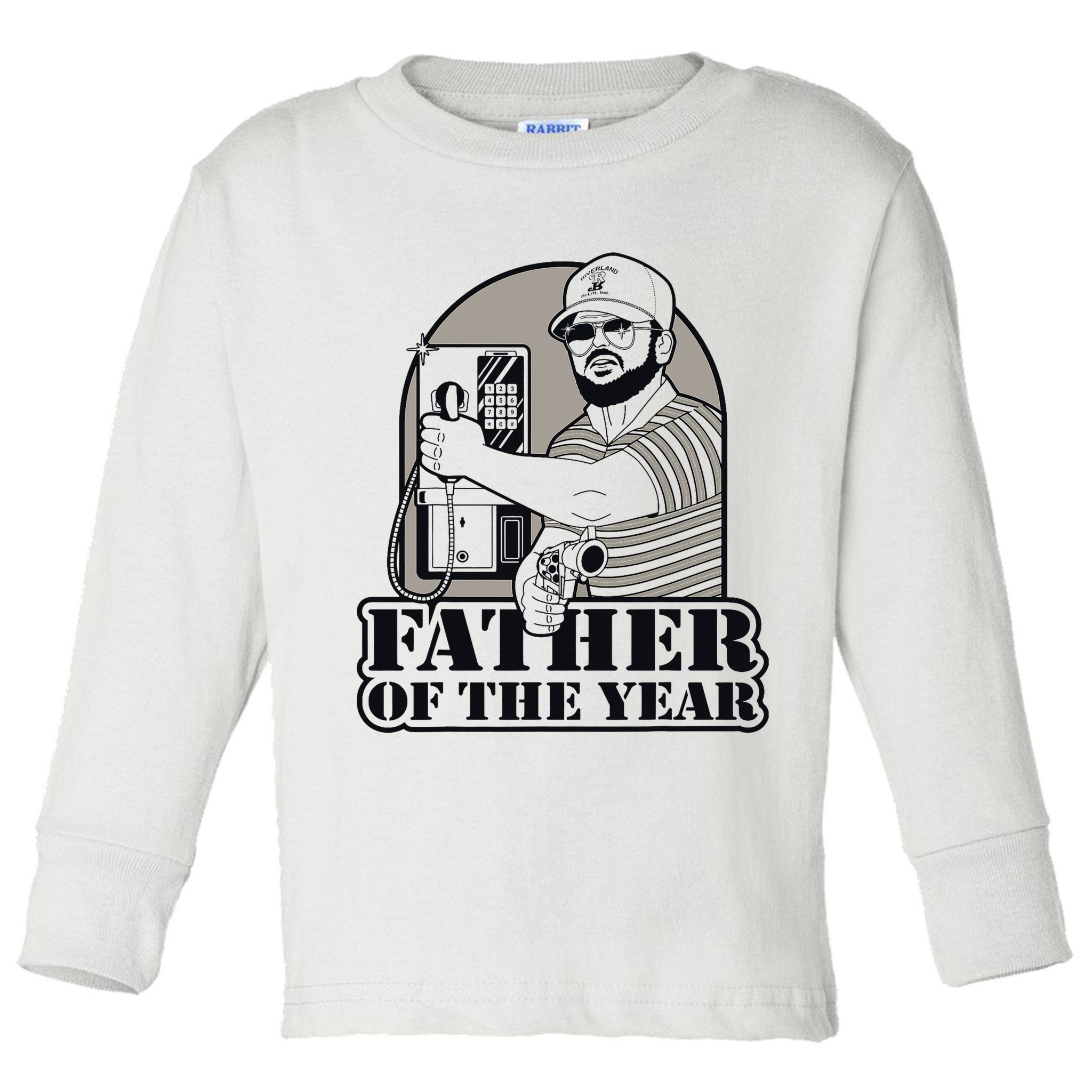Father Of The Year Gary Plauche Fathers Day Vintage Toddler Long Sleeve Shirt