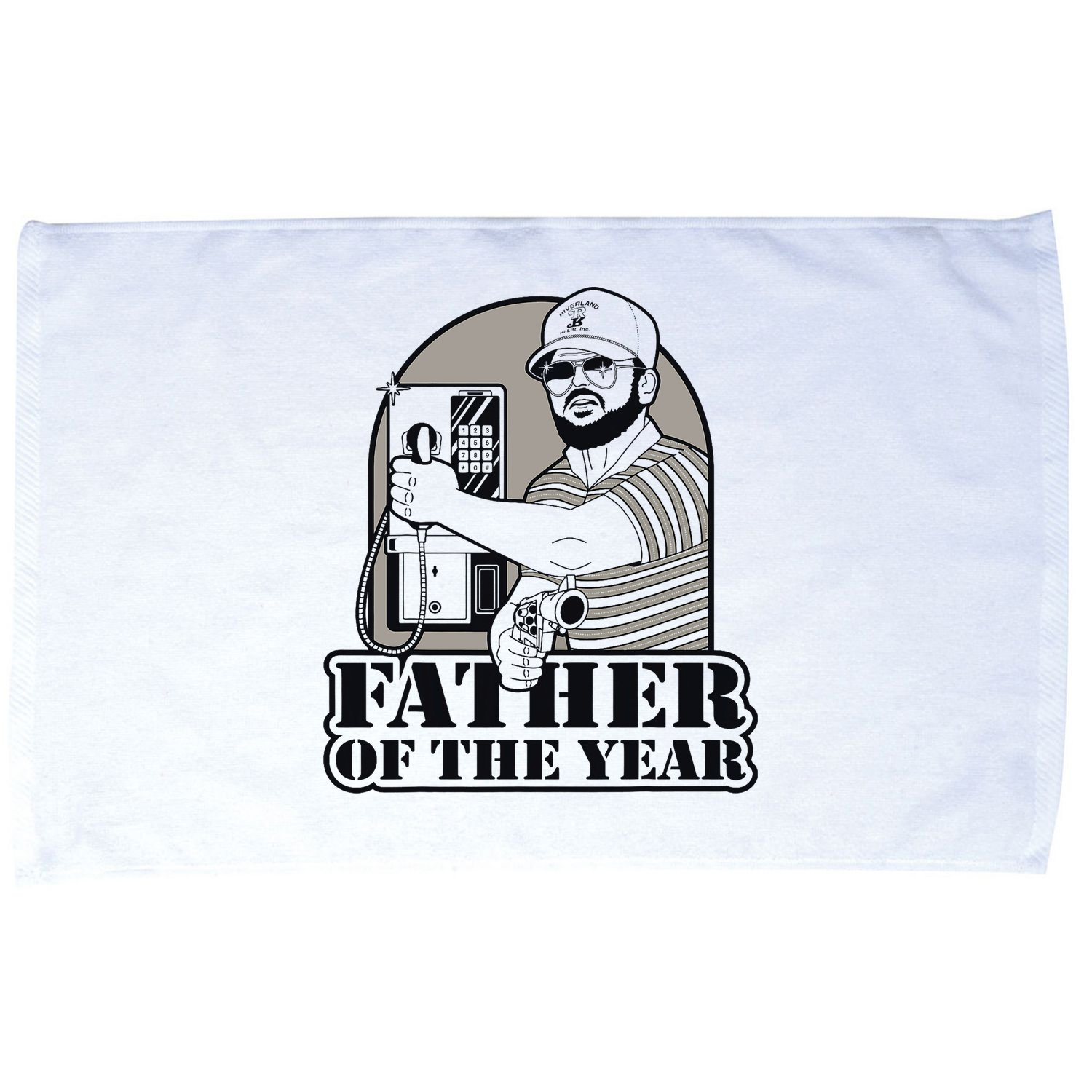 Father Of The Year Gary Plauche Fathers Day Vintage Microfiber Hand Towel
