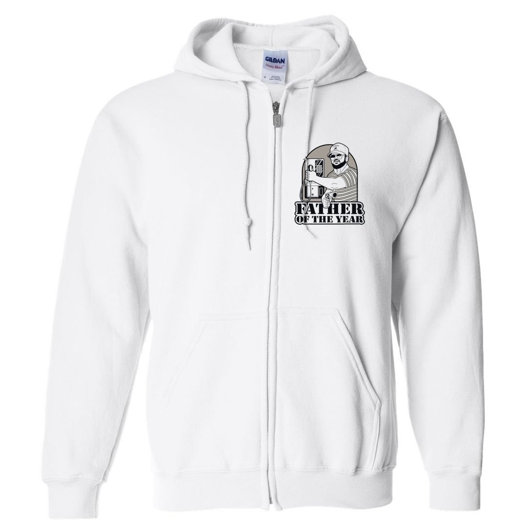 Father Of The Year Gary Plauche Fathers Day Vintage Full Zip Hoodie