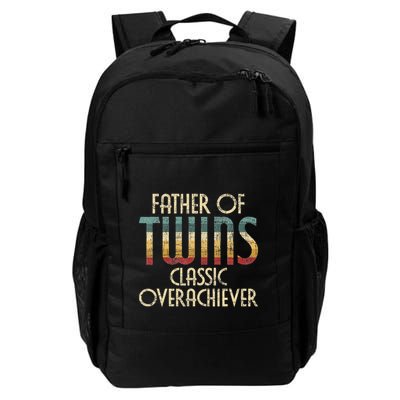 Father Of Twins Twin Dad New Dad Of Twins Backpack