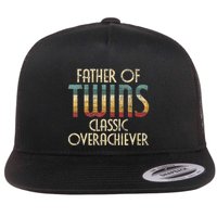 Father Of Twins Twin Dad New Dad Of Twins Flatbill Hat