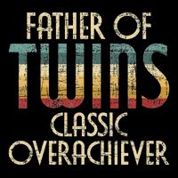 Father Of Twins Twin Dad New Dad Of Twins Flatbill Hat