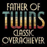 Father Of Twins Twin Dad New Dad Of Twins 16 in Basic Backpack