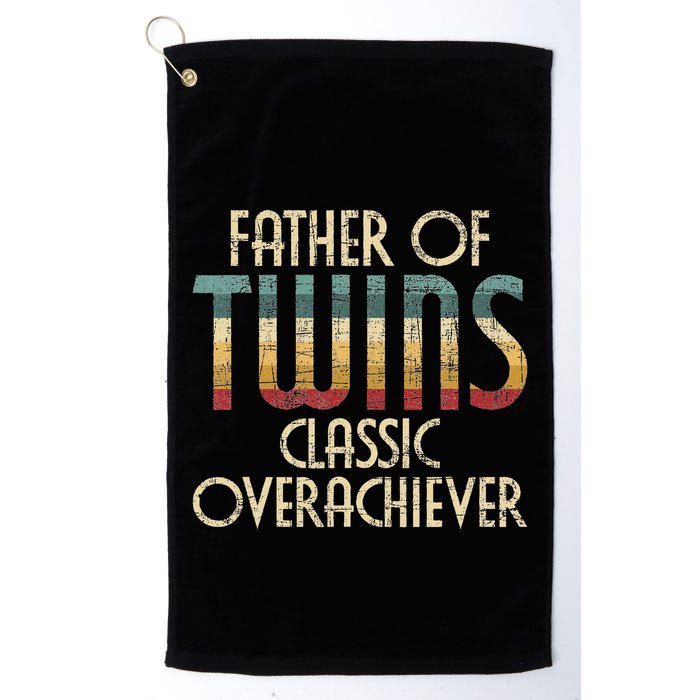 Father Of Twins Twin Dad New Dad Of Twins Golf Towel