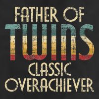 Father Of Twins Twin Dad New Dad Of Twins Golf Towel
