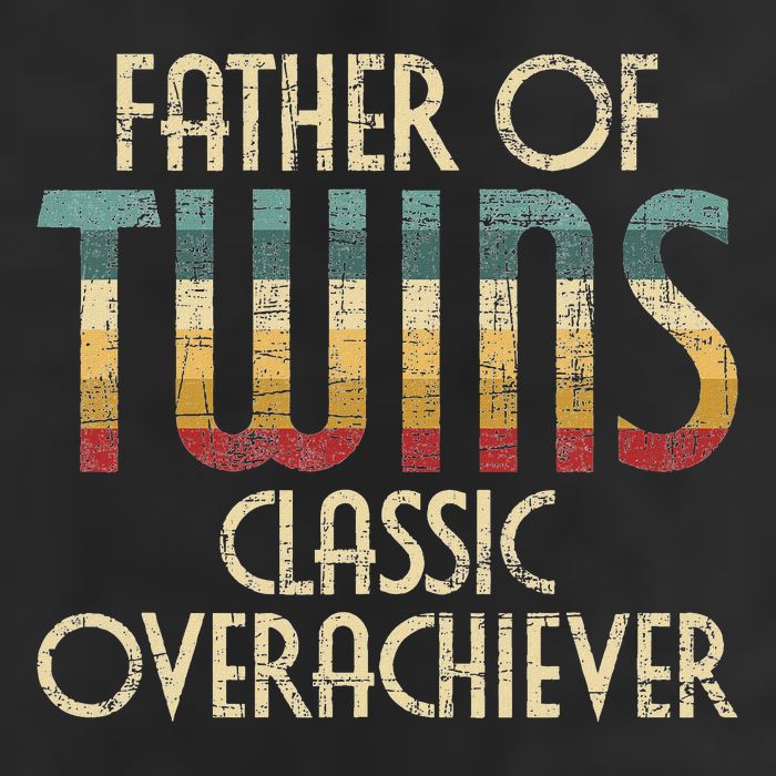 Father Of Twins Twin Dad New Dad Of Twins Golf Towel