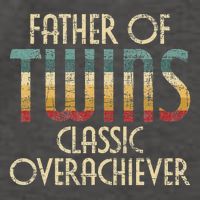 Father Of Twins Twin Dad New Dad Of Twins Vector Backpack