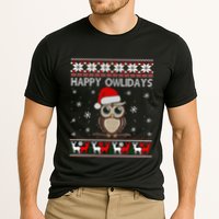 Funny Owl Ugly Christmas Sweaters Happy Owlidays Performance Shirt