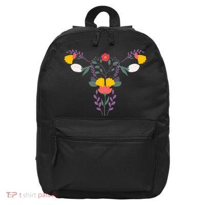 Floral Ovary Uterus Flower Vagina Rights Feminist 16 in Basic Backpack