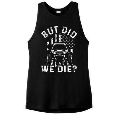 Funny Offroading Utv Offroad Off Road Vehicle Rock Crawling Ladies PosiCharge Tri-Blend Wicking Tank