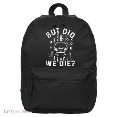 Funny Offroading Utv Offroad Off Road Vehicle Rock Crawling 16 in Basic Backpack