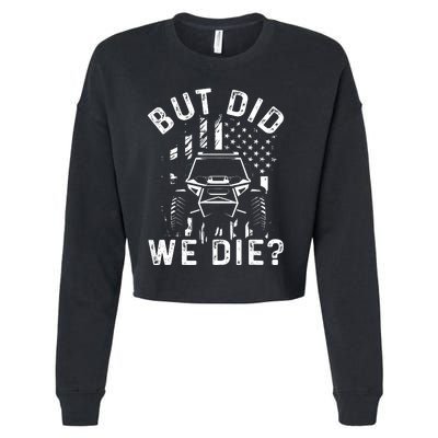 Funny Offroading Utv Offroad Off Road Vehicle Rock Crawling Cropped Pullover Crew