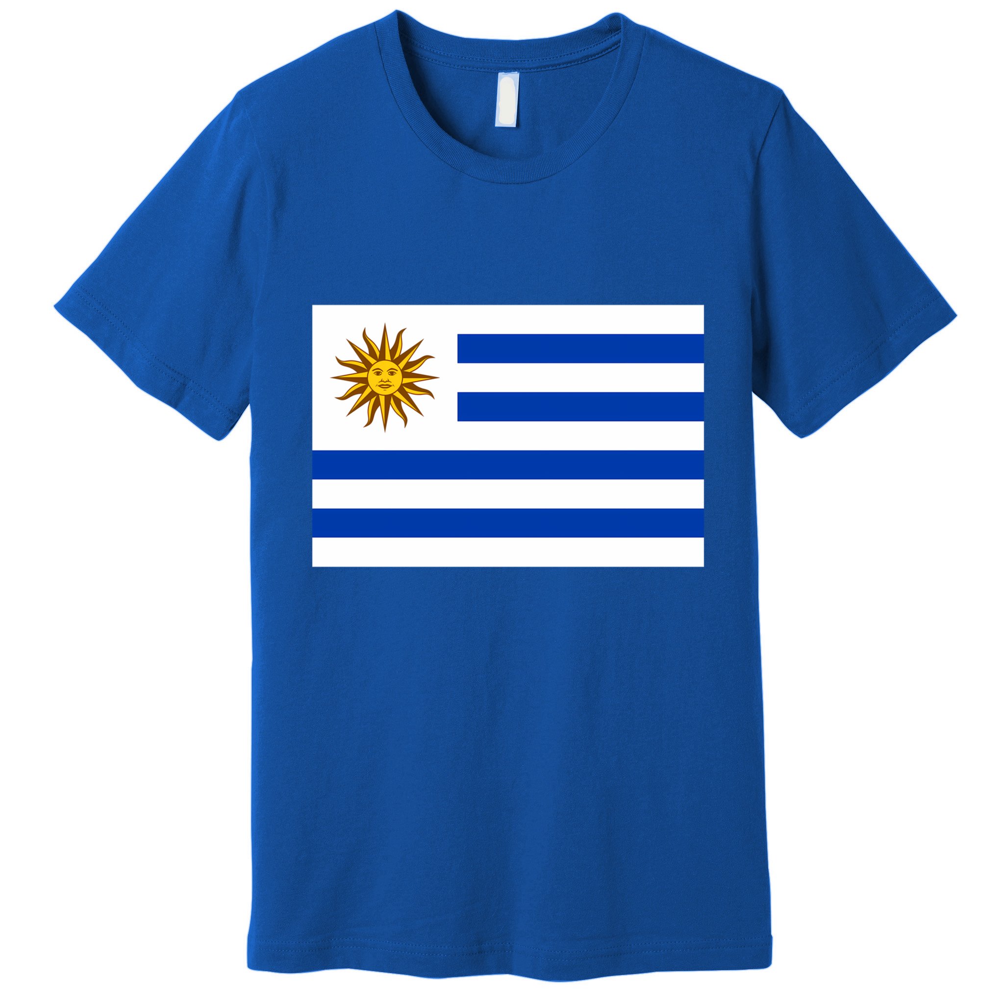 Flag Of Uruguay Proud Patriot Souvenir Patriotic National Gift Premium T-Shirt