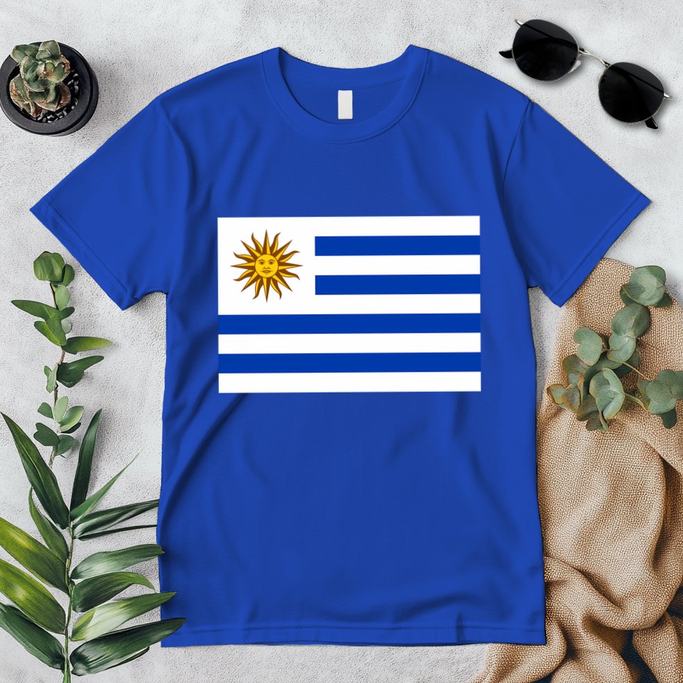 Flag Of Uruguay Proud Patriot Souvenir Patriotic National Gift Premium T-Shirt