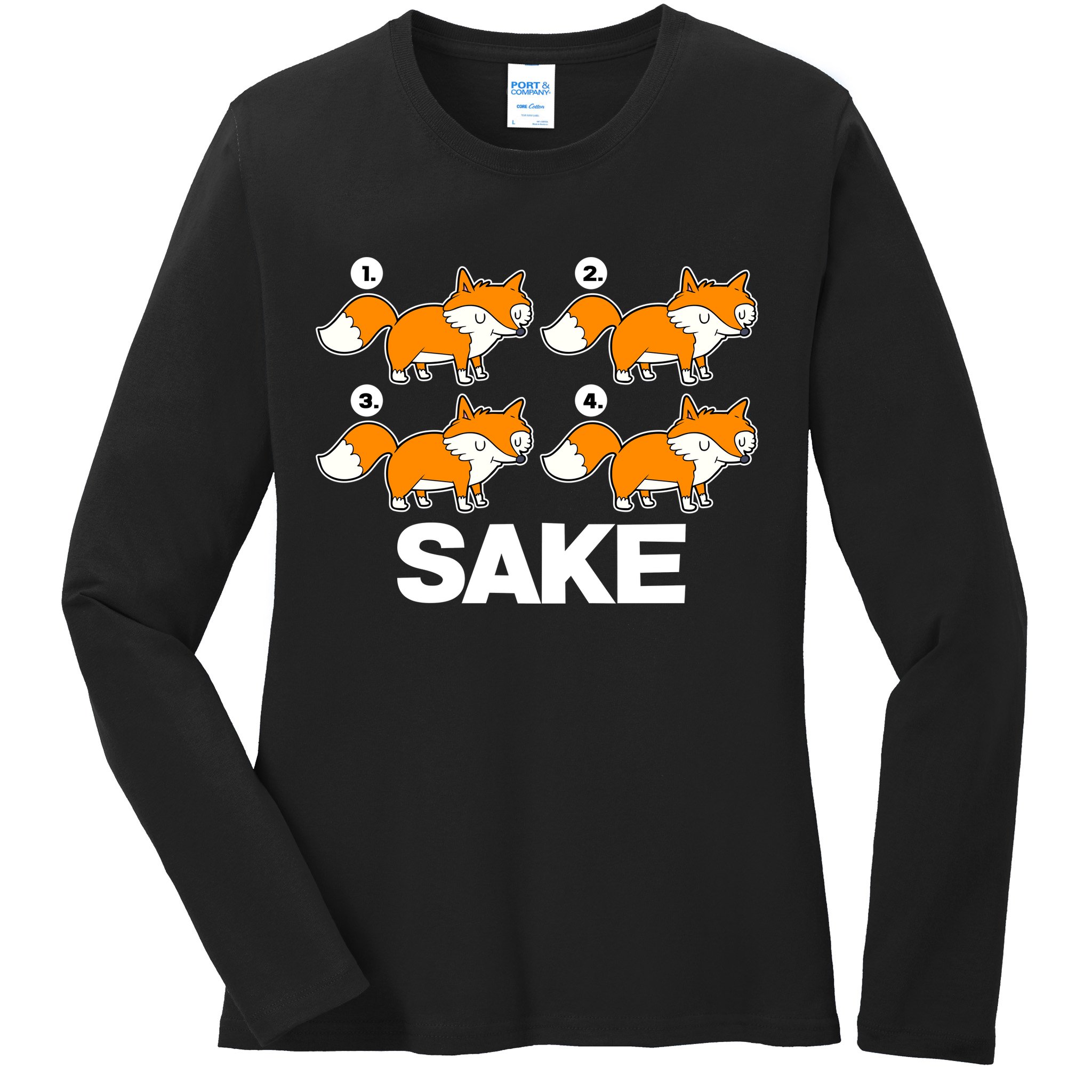 Four Fox Sake Ladies Long Sleeve Shirt