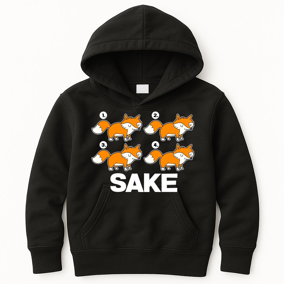 Four Fox Sake Kids Hoodie
