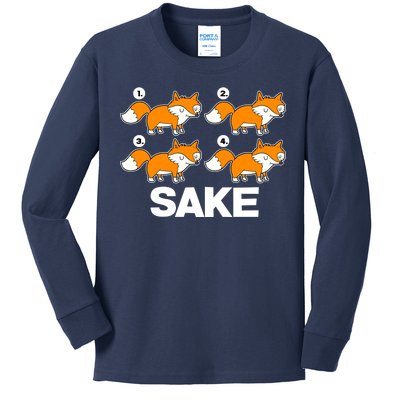 Four Fox Sake Kids Long Sleeve Shirt